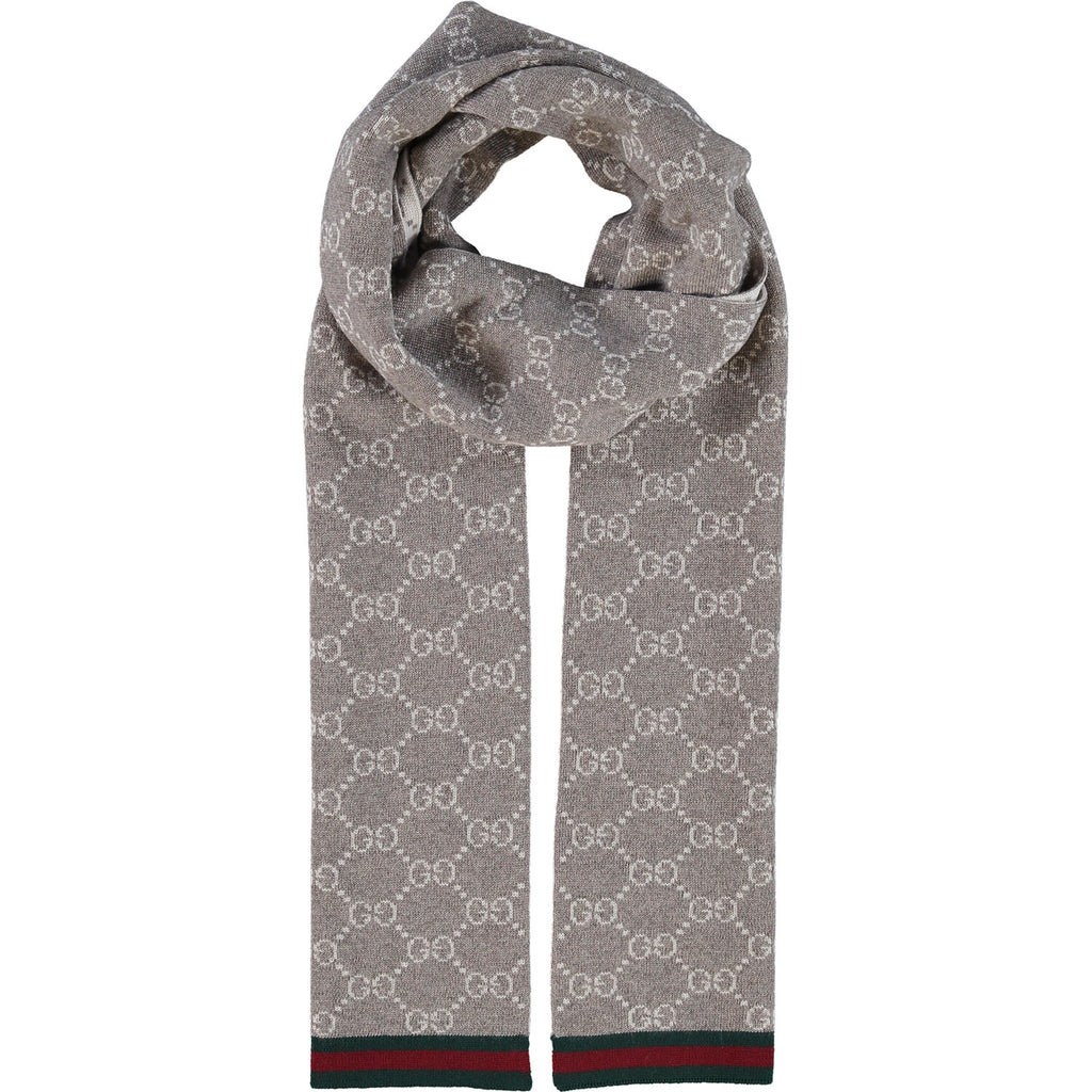 Bufanda Gucci para hombre 23x180 marrón