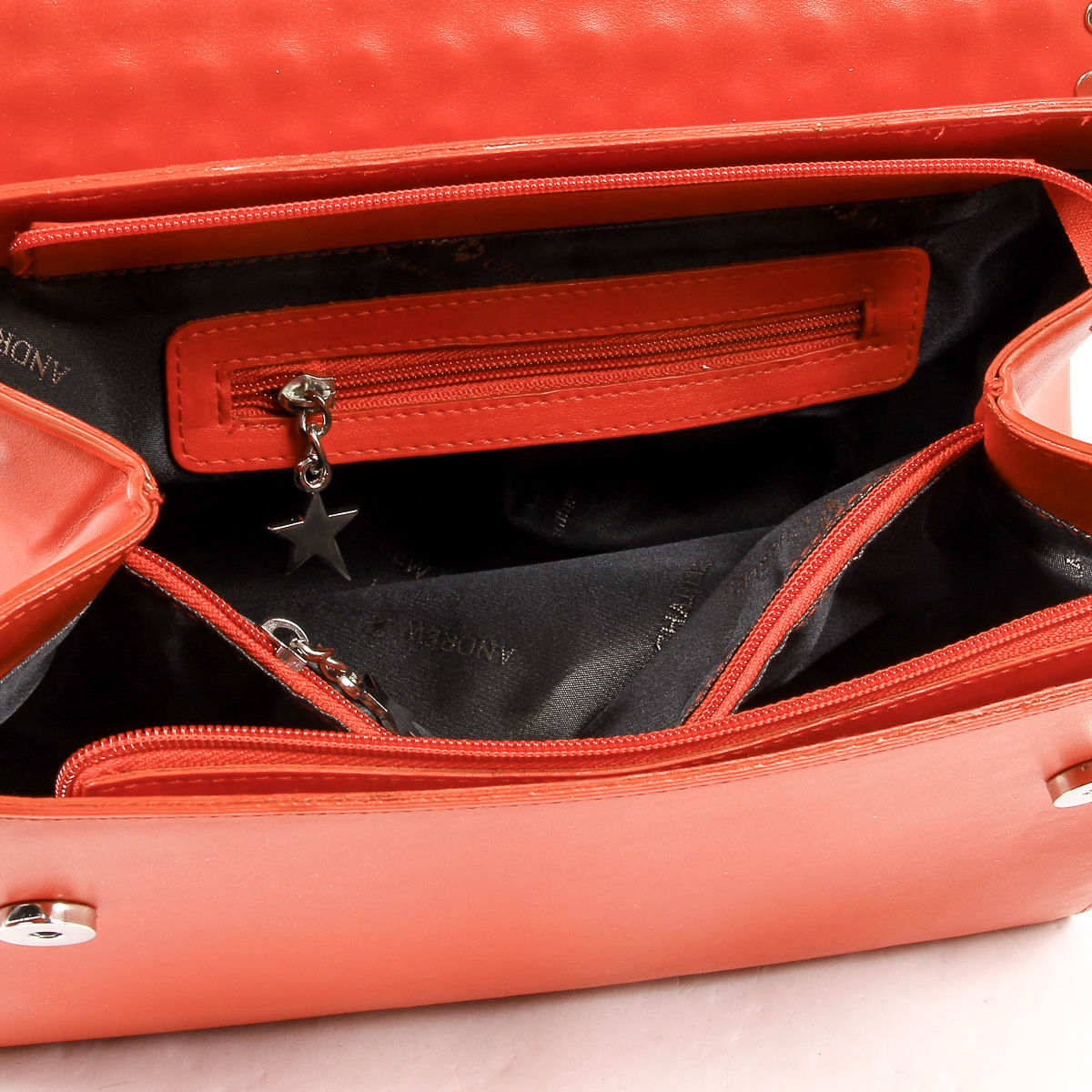 Bolso de mano Andrew Charles para mujer, color rojo, BROOKLYN