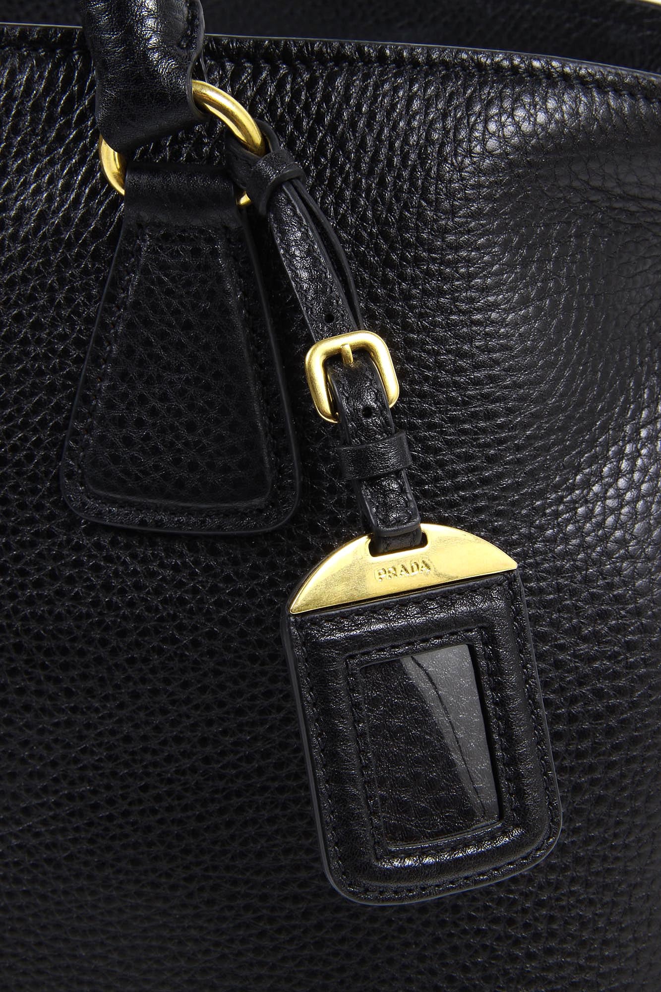 Bolso de compras Prada BN2794 Nero Vitello Daino