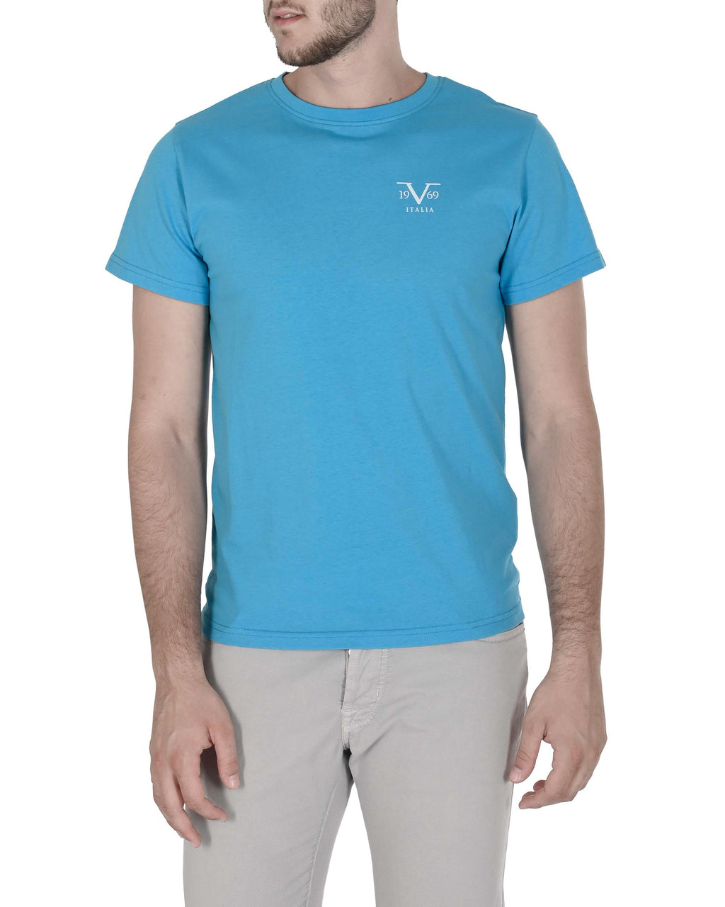 19V69 Italia Mens T-Shirt VSC1MTS01 AZURE