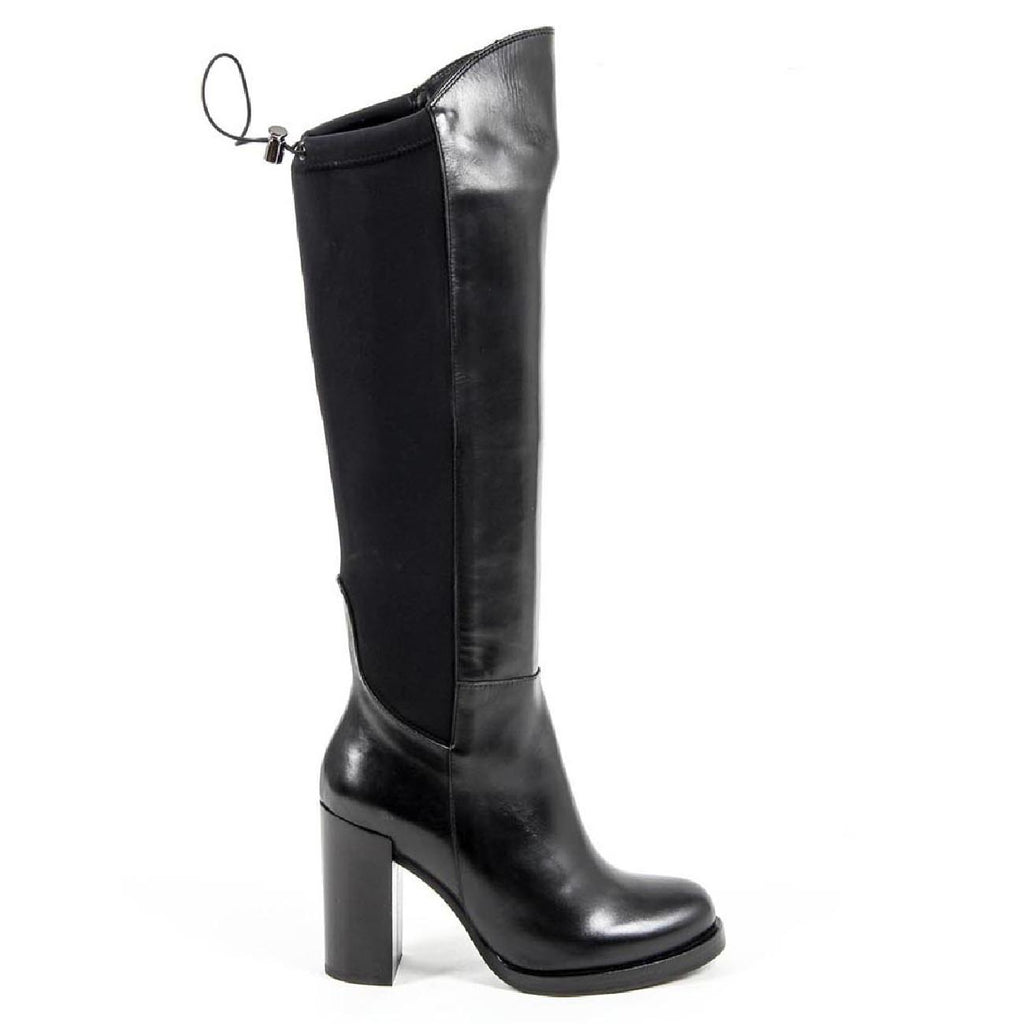 Bota alta Mujer V 1969 Italia B2406 VITELLO NERO LICRA NERO