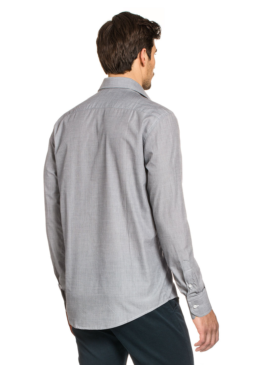 Camisa clásica moderna de corte V 1969 Italia para hombre, 377 ART. 08