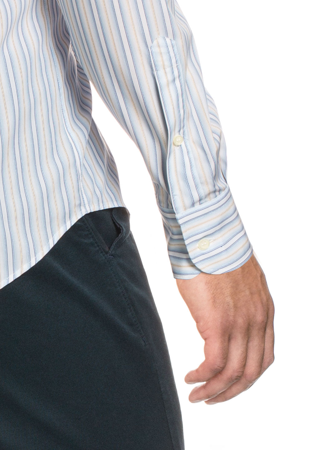 Camisa de cuello clásico moderno V 1969 Italia para hombre MCC45
