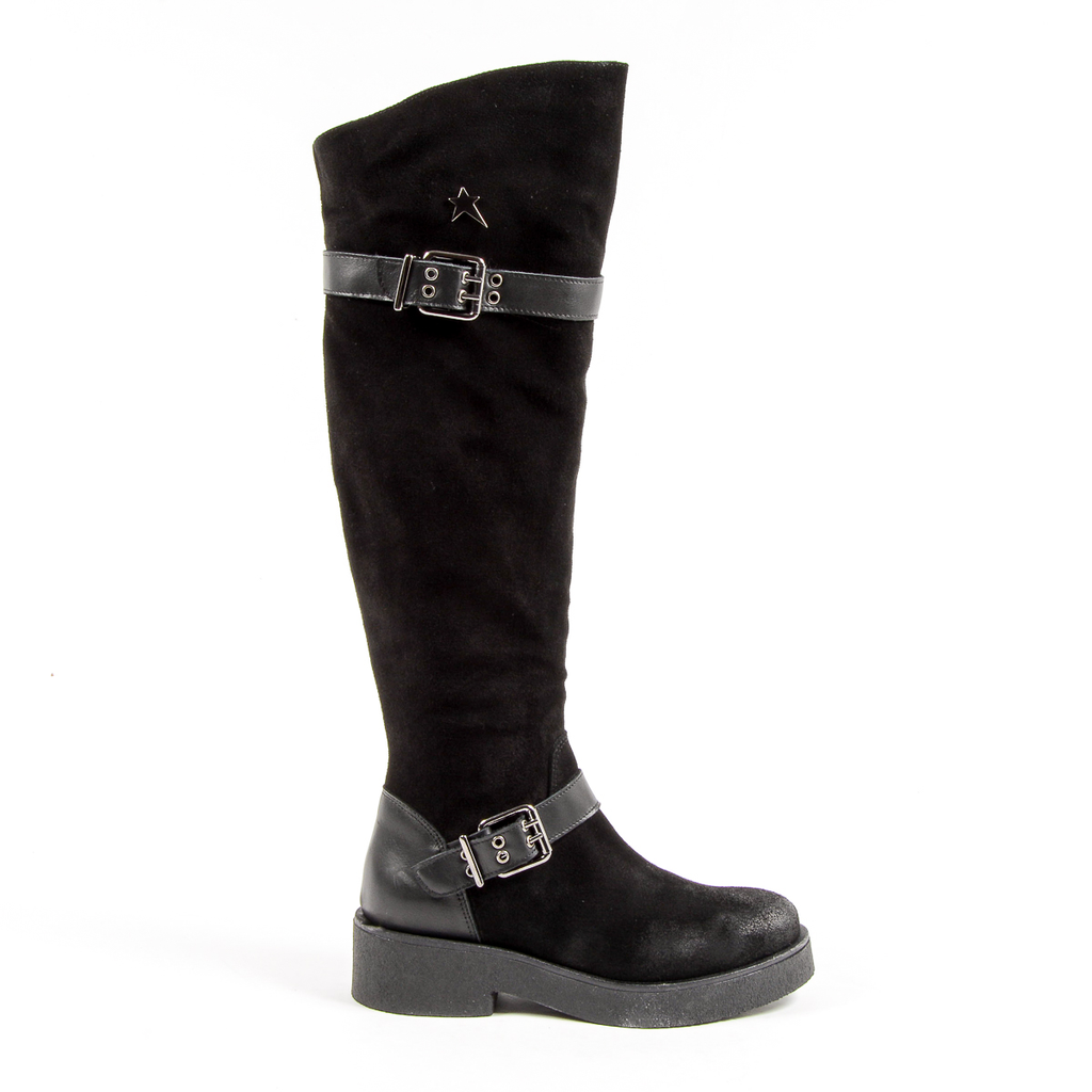 Andrew Charles Womens High Boot Black ALANIS