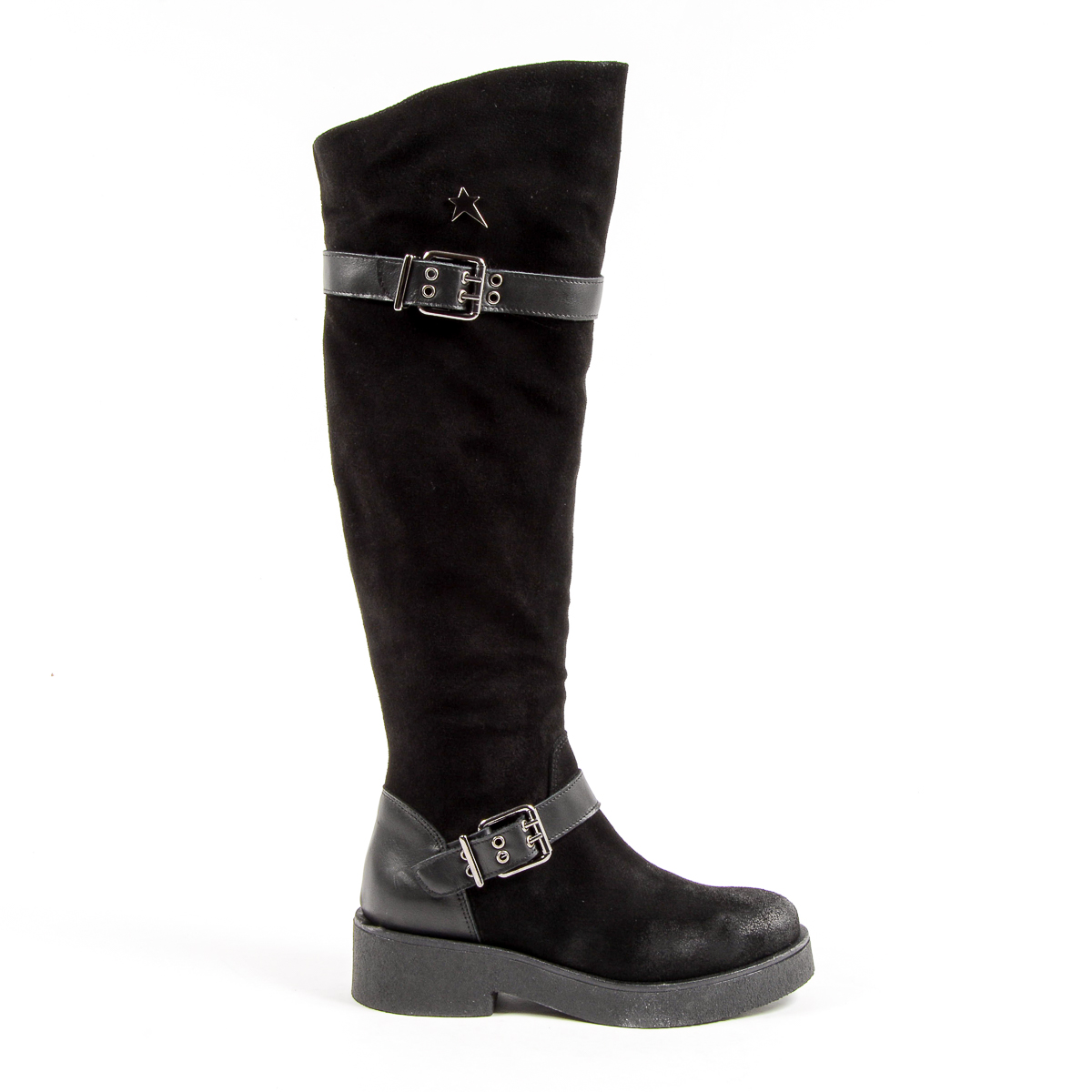 Andrew Charles Womens High Boot Black ALANIS