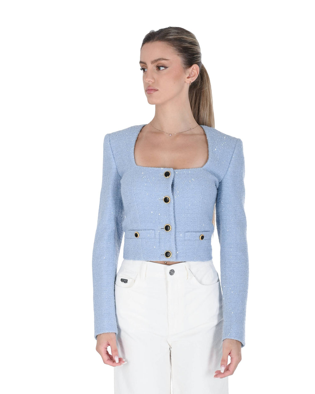 Chaqueta de mujer Alessandra Rich FABX3839F4382 1871 502