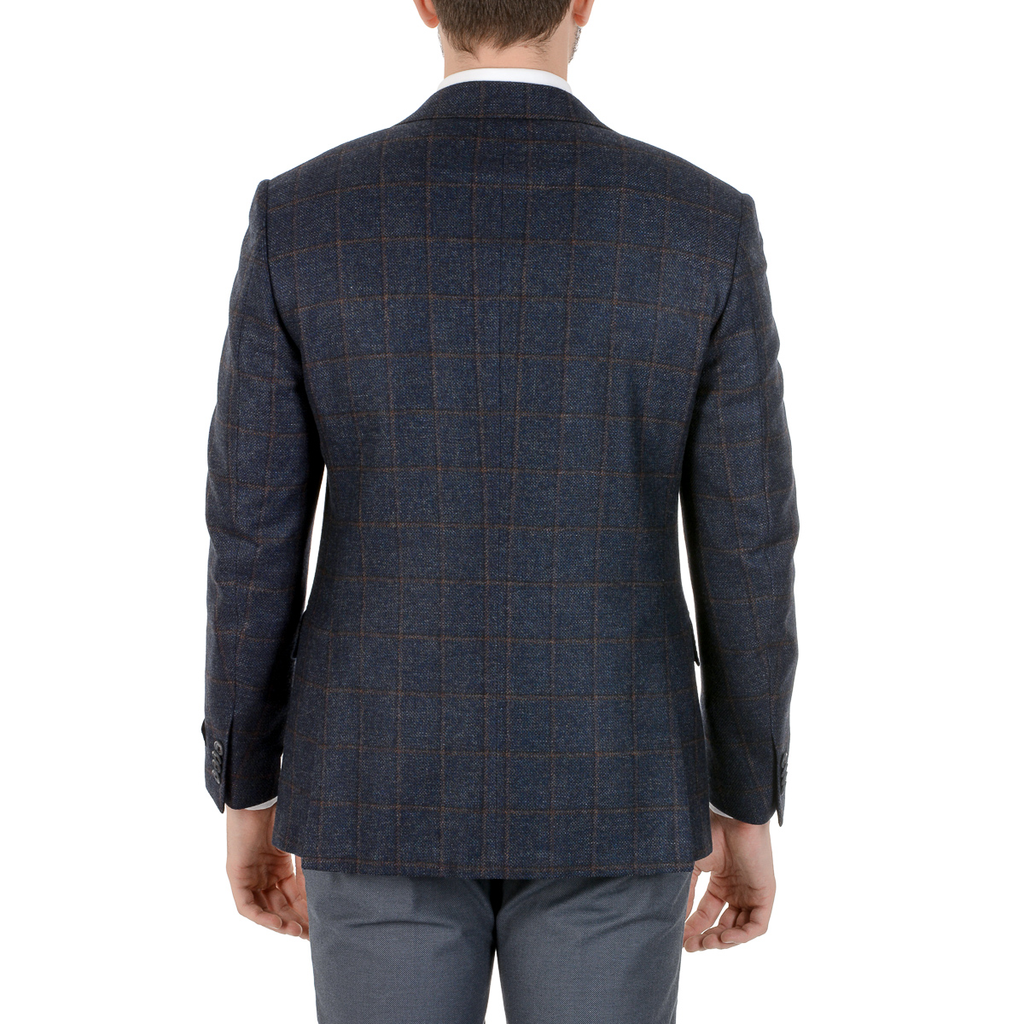 Corneliani Mens Jacket Long Sleeves Dark Blue