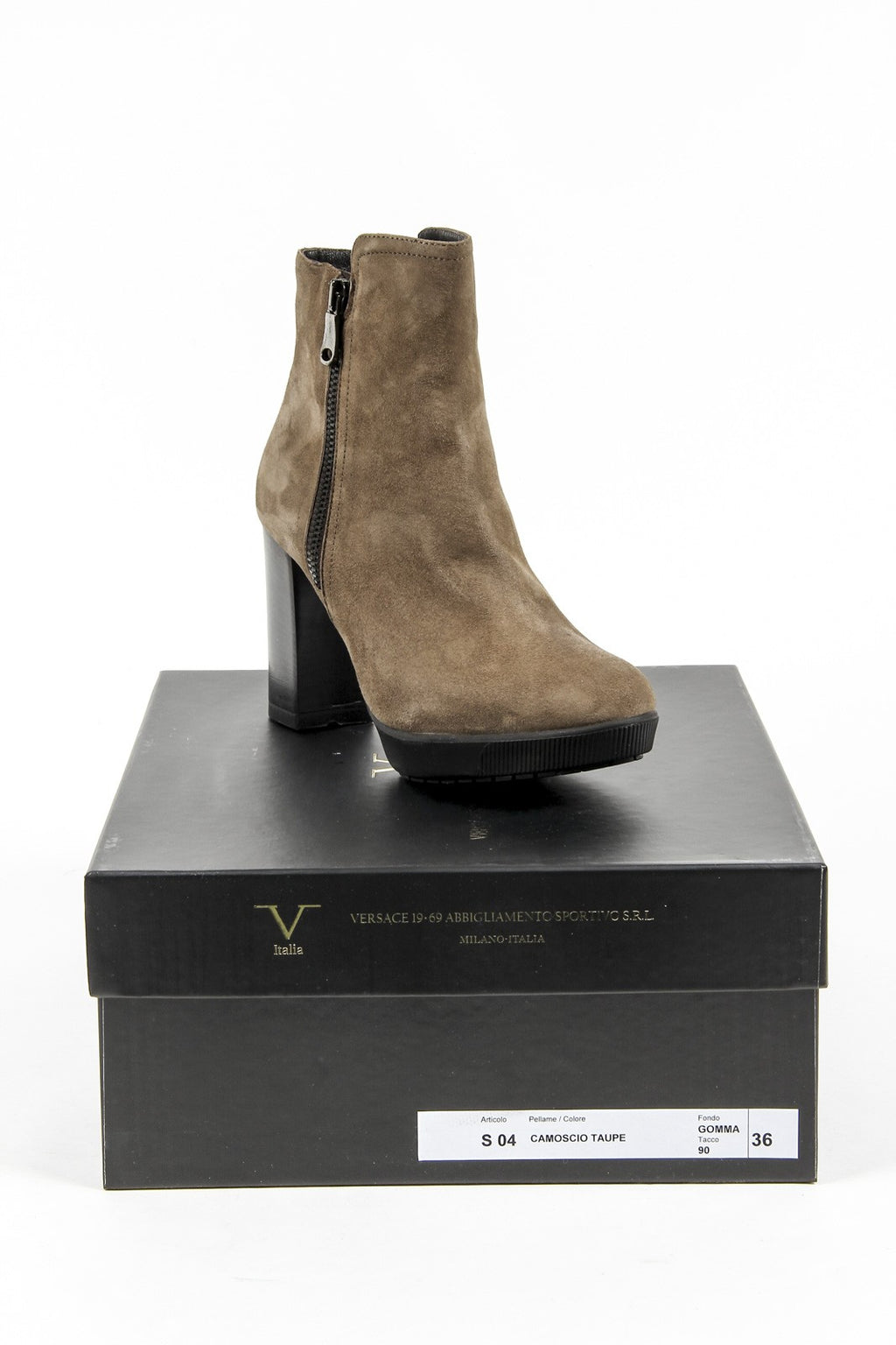 V 1969 Italia Botines para mujer S04 CAMOSCIO TAUPE