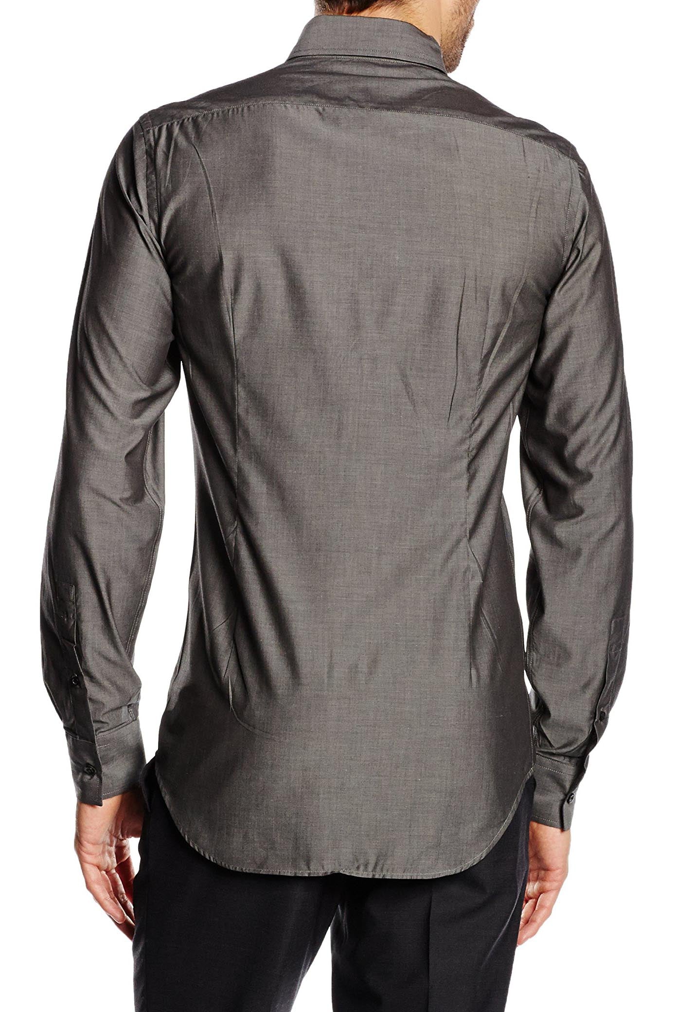 Camisa de cuello abotonado ajustada para hombre V 1969 Italia SBD33