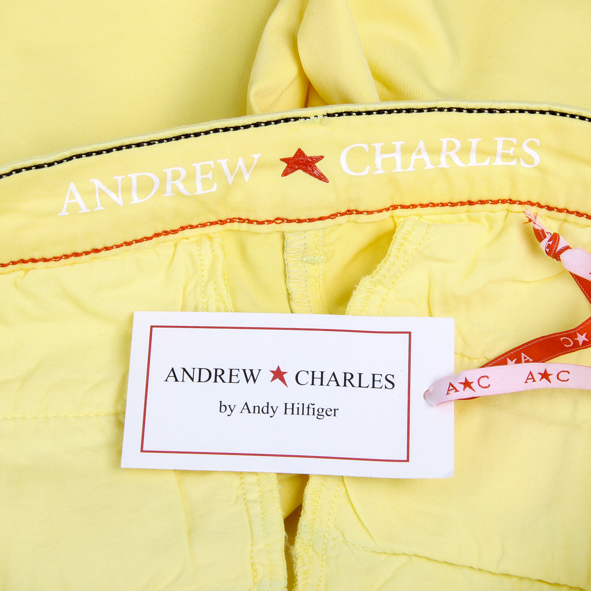 Pantalones cortos Andrew Charles para mujer amarillos SAFIA