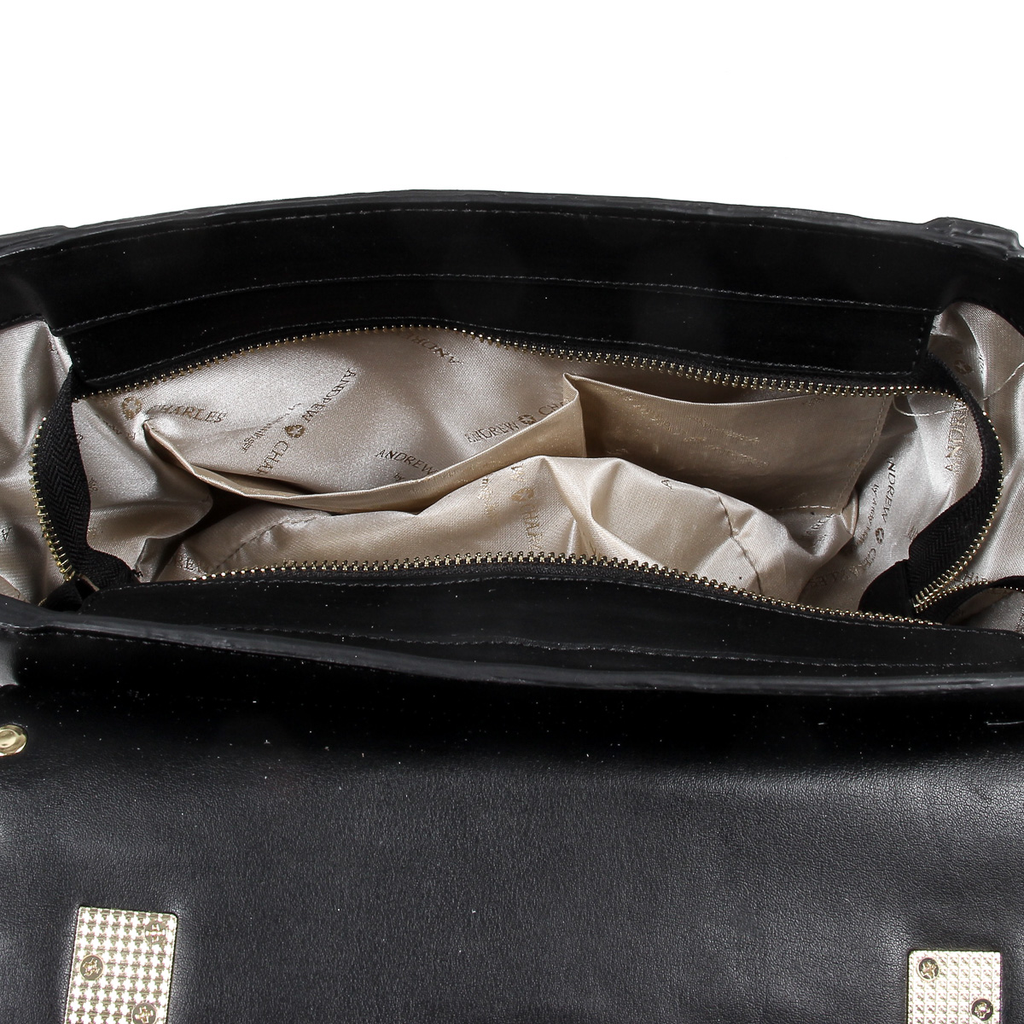 Bolso de mano Andrew Charles para mujer, color negro, JAIME