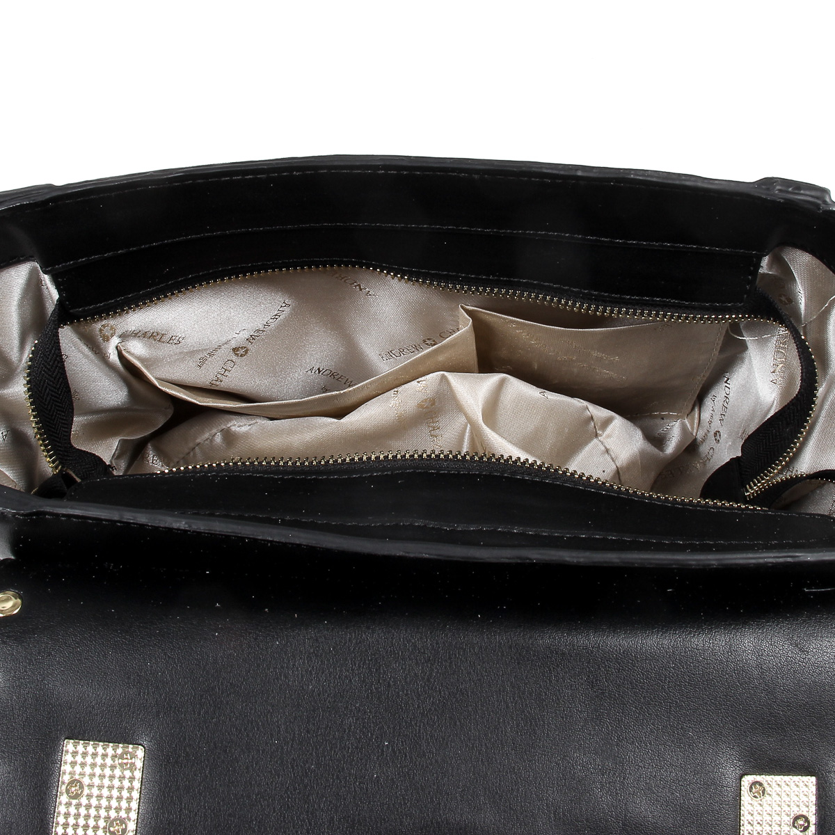 Bolso de mano Andrew Charles para mujer, color negro, JAIME