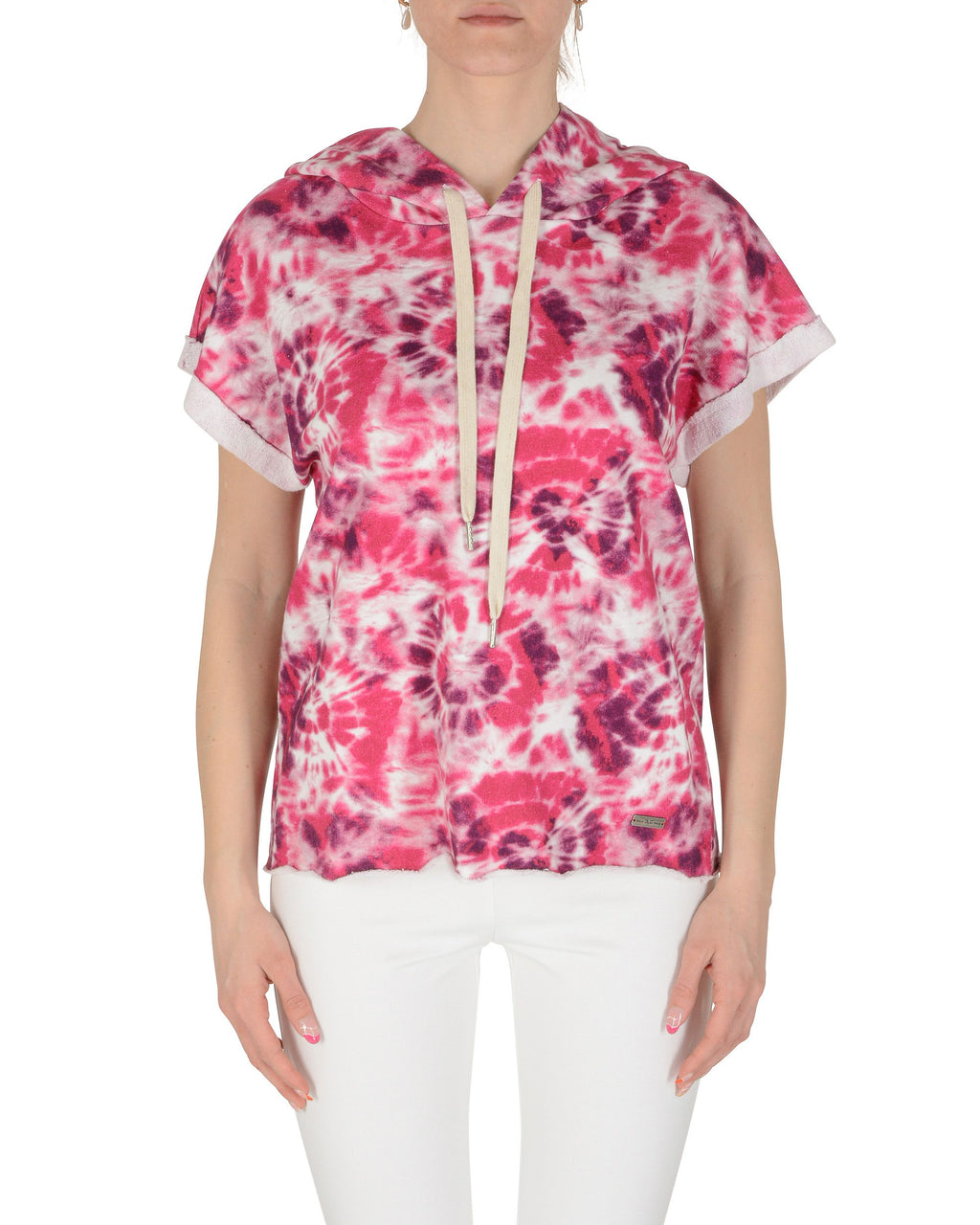 19V69 Italia Sudadera con capucha para mujer Multicolor GALAXY HOODIE FUXIA MULTI