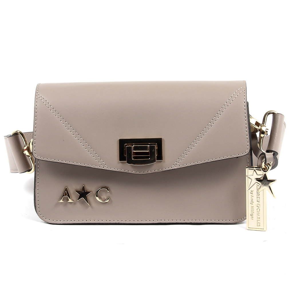Bolso de mano para mujer Andrew Charles color topo CAITLYN