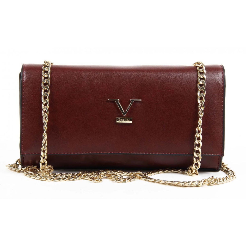 Bolso de mano para mujer V 1969 Italia VE011 ROJO CLARET