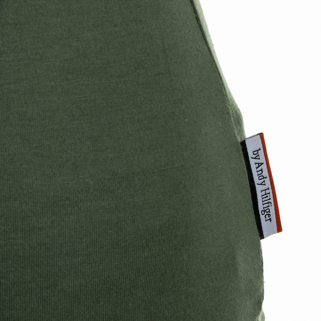 Camiseta Andrew Charles para mujer, manga corta, cuello en V, verde TAPIWA