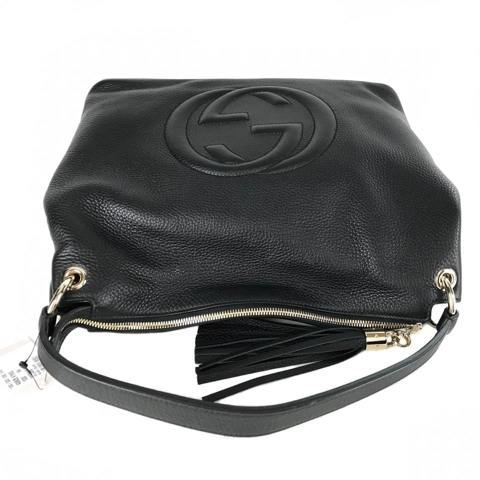 Bolso tote Gucci Soho de piel negro