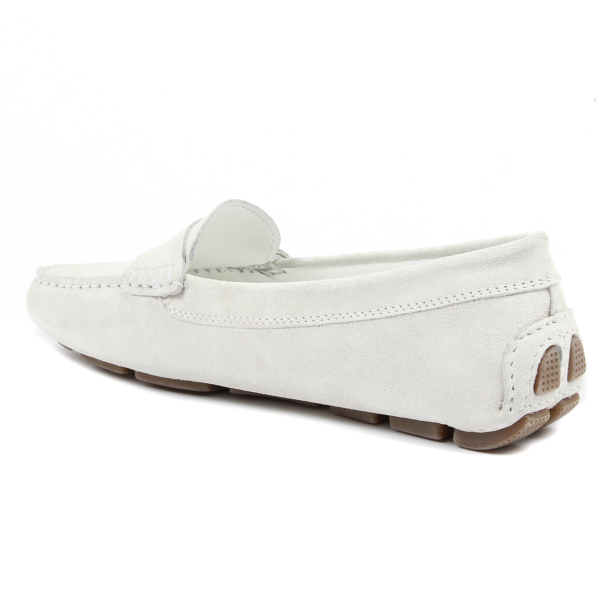 Mocasines V 1969 Italia para mujer, color blanco, AMALFI