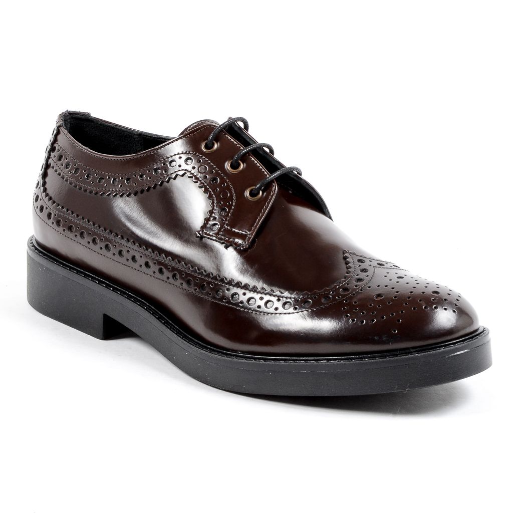 V 1969 Italia Zapato Brogue para Mujer Burdeos TRENTO