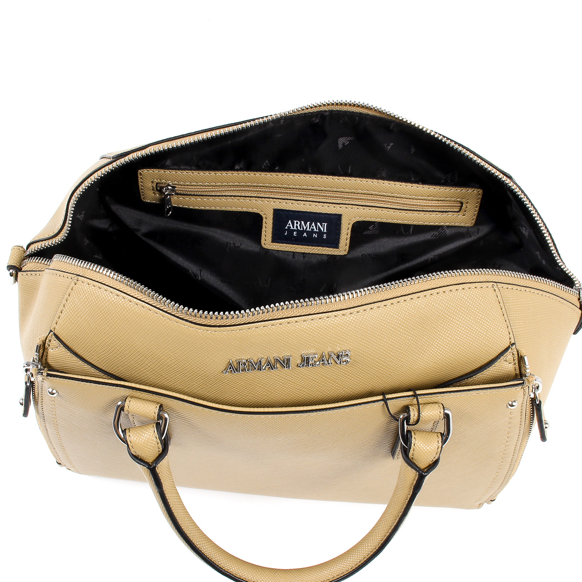 Bolso de mano Armani Jeans para mujer, color camello, 922168 7P756 11955
