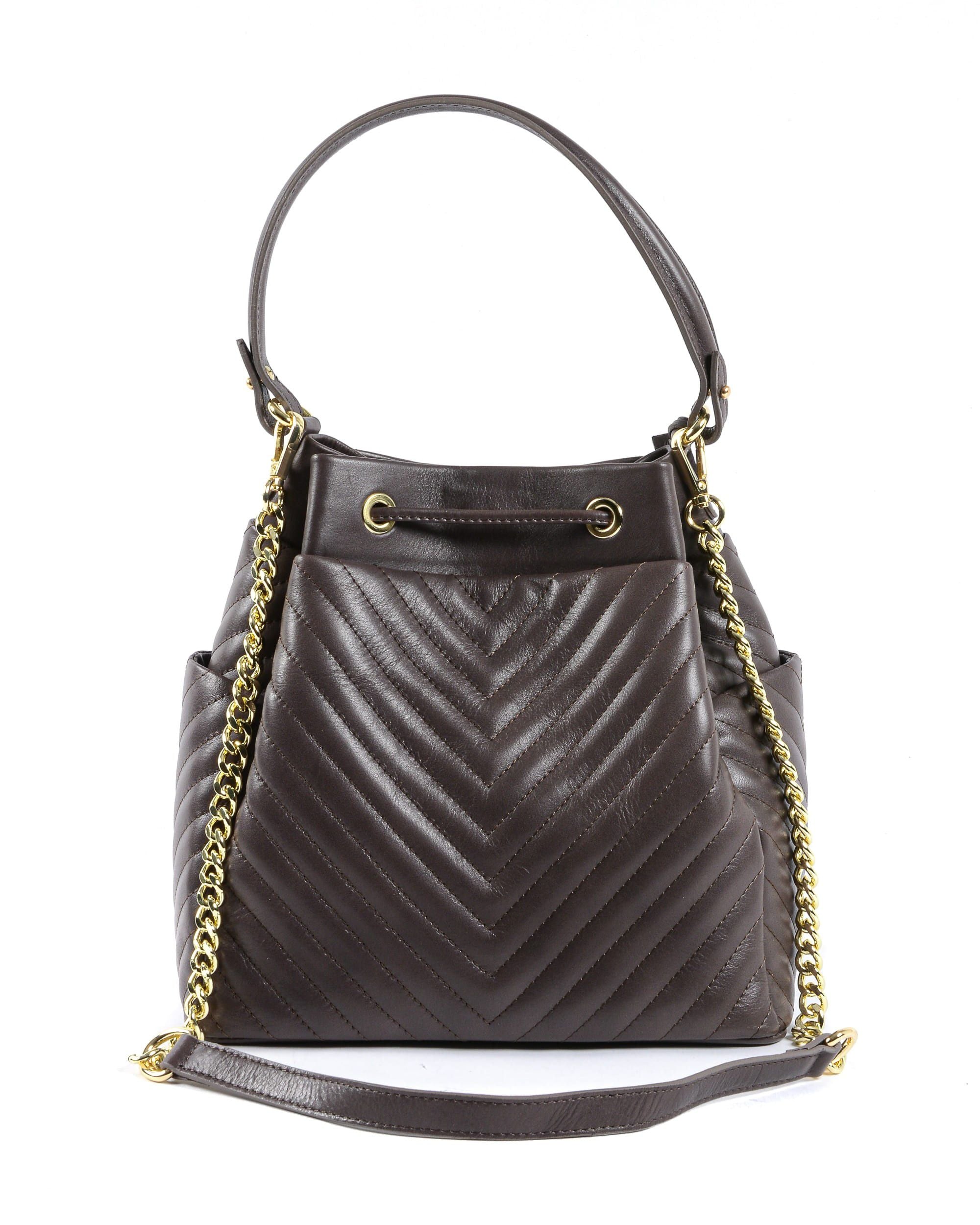 Bolso de mano para mujer V Italia marrón oscuro BH10272 52 SAUVAGE DARK BROWN