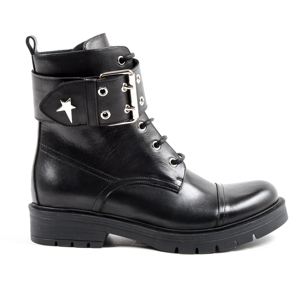 Andrew Charles Womens Short Boot Black MEG
