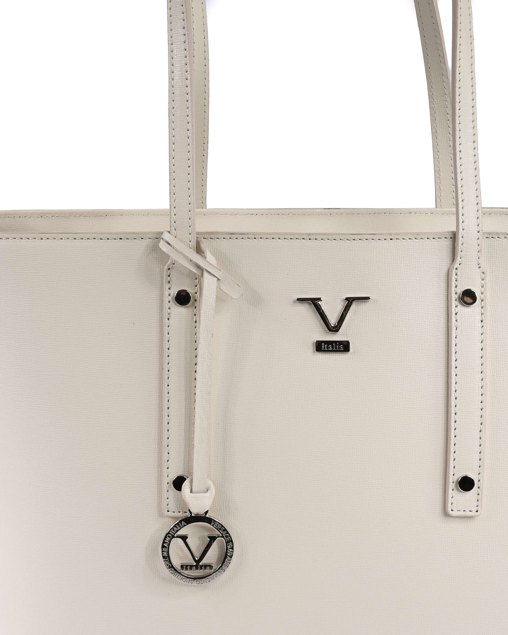 Bolso de mano para mujer V Italia CB1070 SAFFIANO LATTE