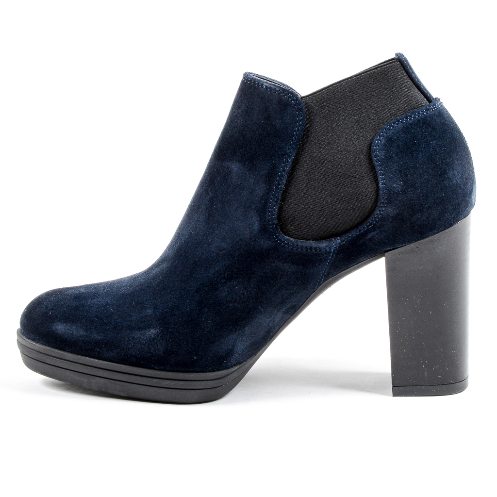 V 1969 Italia Botín de tacón para mujer Azul GRACY