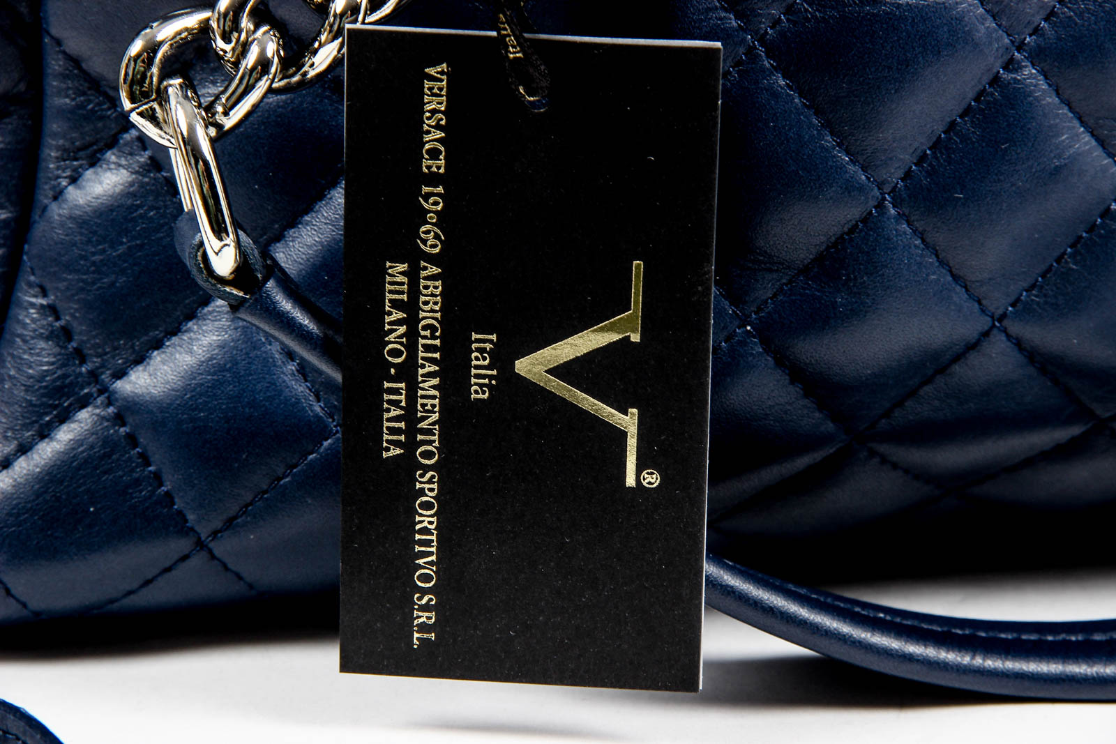 Bolso de mano para mujer V 1969 Italia V011 S BLUE JEANS
