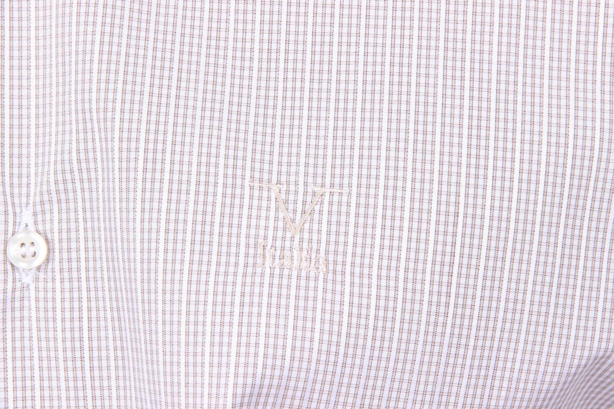 Camisa clásica moderna de corte italiano para hombre V 1969, talla 377, VAR. 213