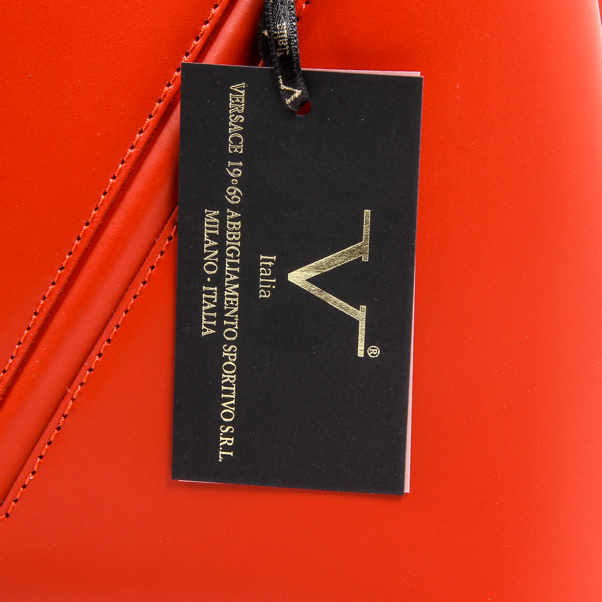 Bolso de mano para mujer V 1969 Italia V004-S RUGA ROSSO