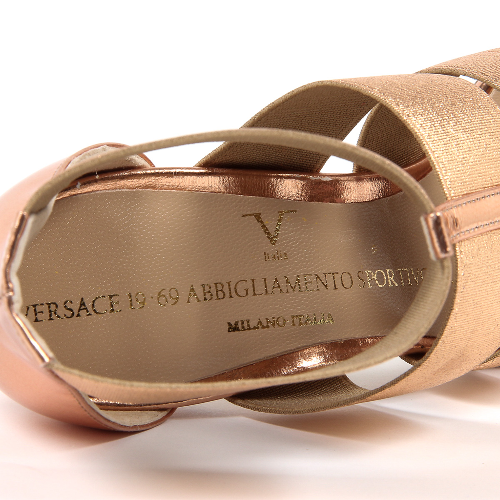 V 1969 Italia Womens Ankle Strap Sandal Bronze ELSA