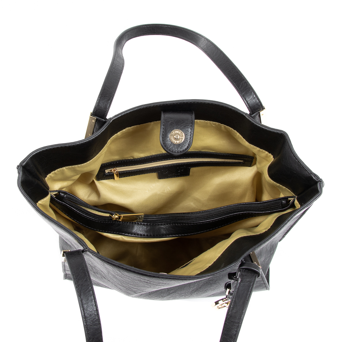 Bolso de mano para mujer V 1969 Italia negro REBECCA