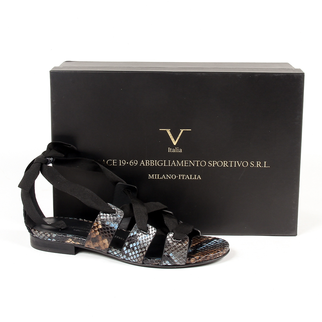 V 1969 Italia Sandalia plana para mujer Multicolor MORA