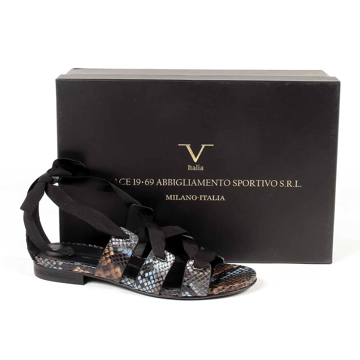 V 1969 Italia Sandalia plana para mujer Multicolor MORA