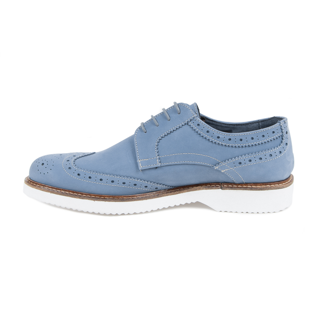 V 1969 Italia Zapato Brogue para Hombre Azul HARRY