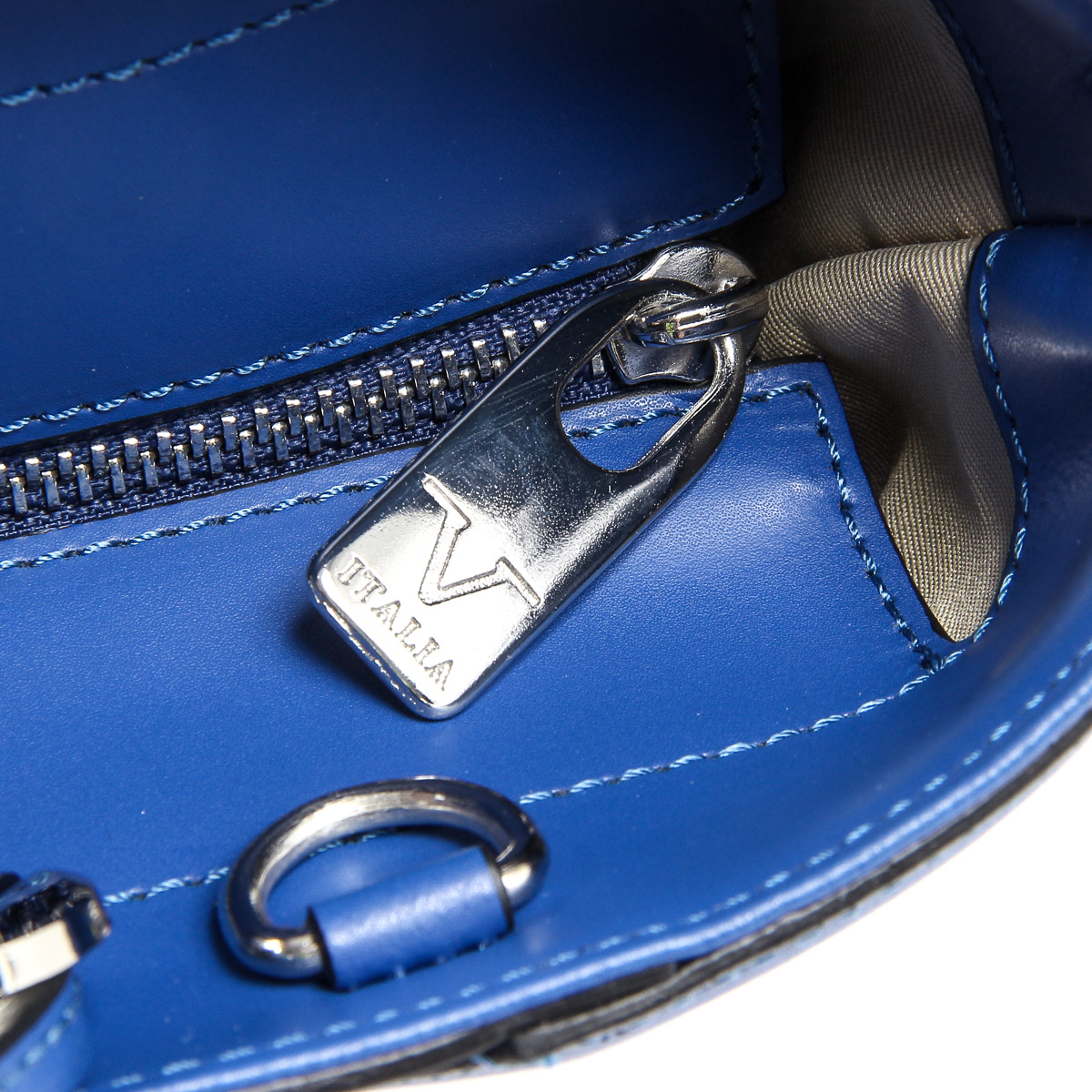 Bolso de mano para mujer V 1969 Italia V008-S RUGA BLUETTE