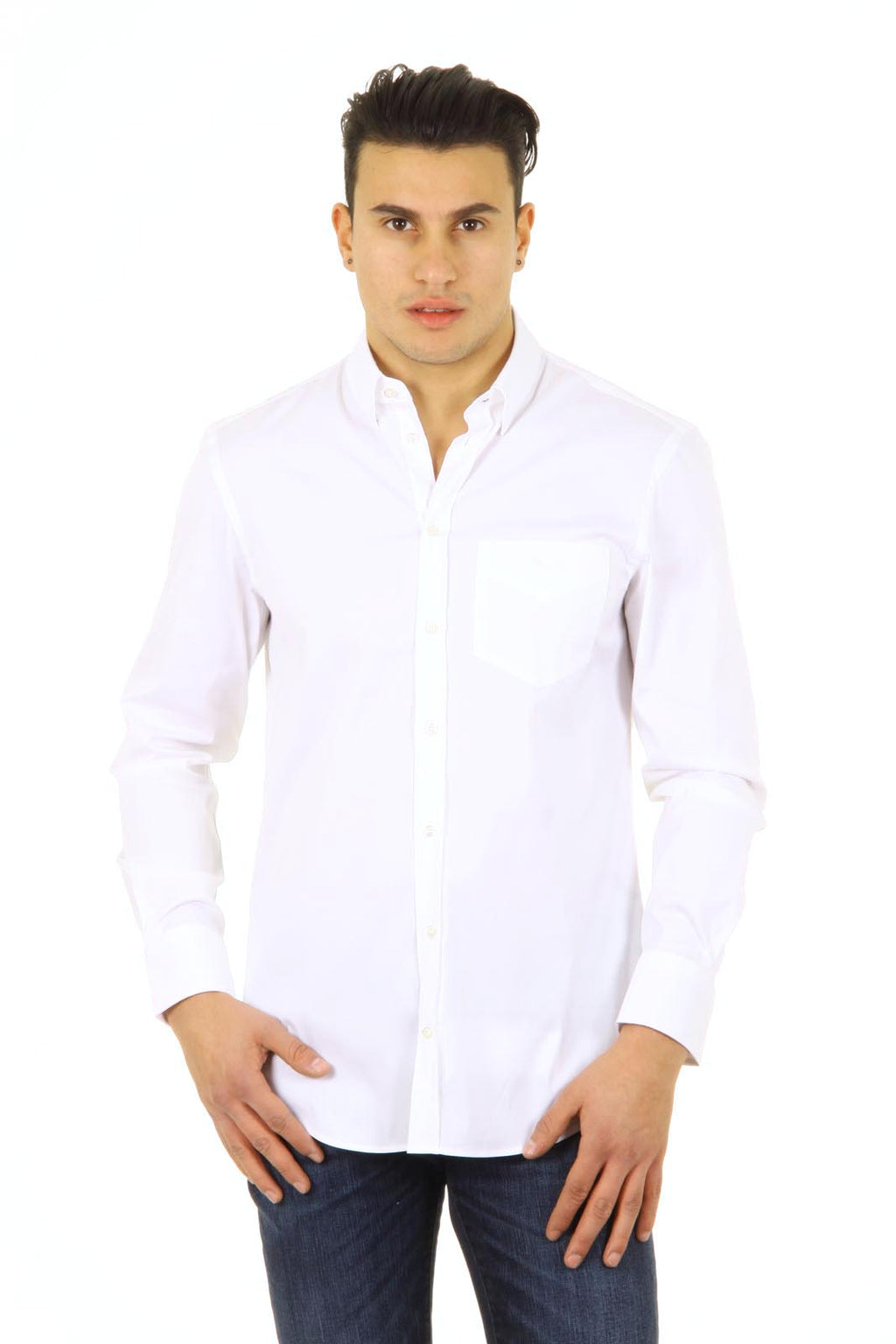 Camisa de manga larga para hombre Emporio Armani P1CA6T P1A8C 100