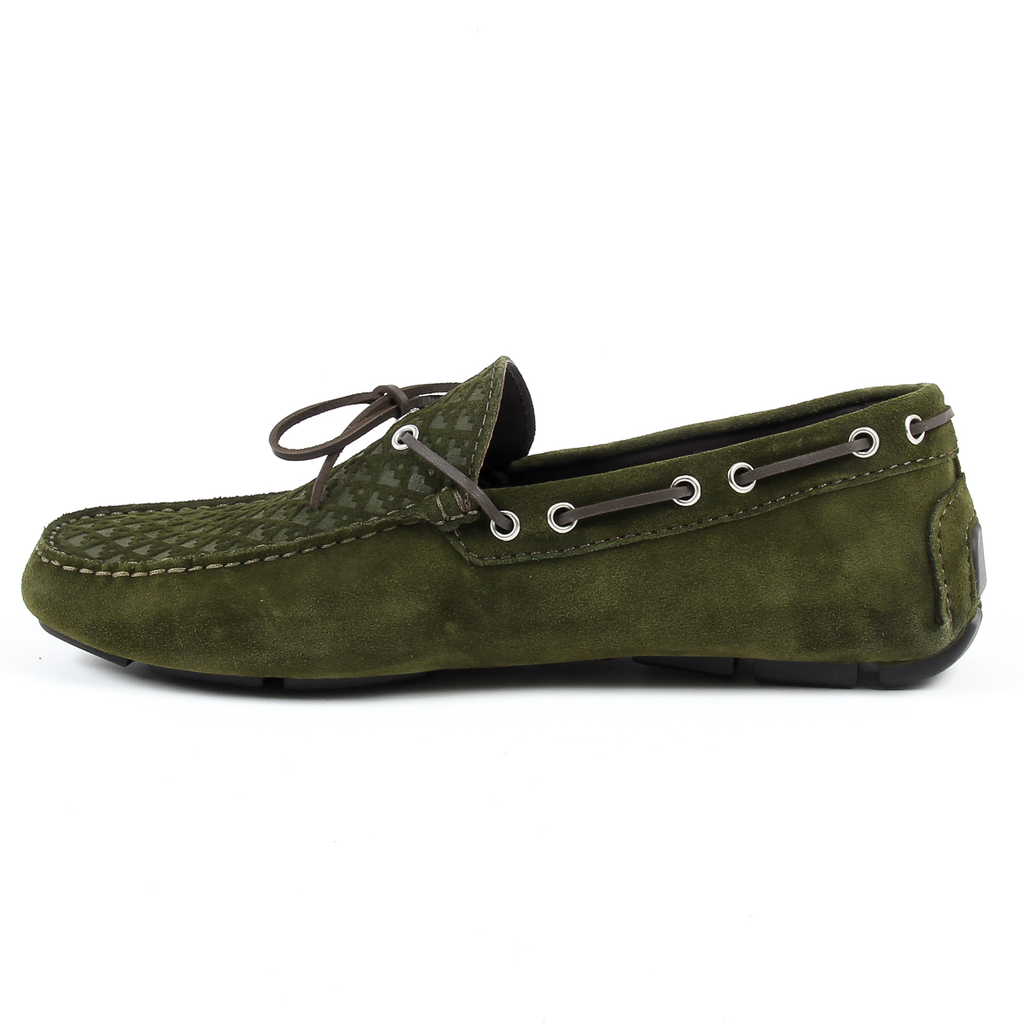 Mocasines V 1969 Italia para hombre, color verde, KARL