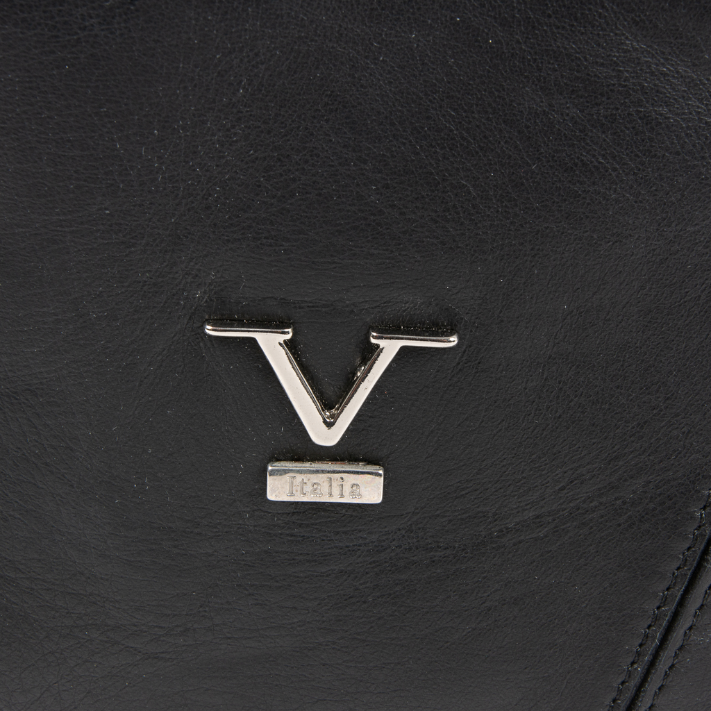Bolso de mano para mujer V 1969 Italia negro HILTON