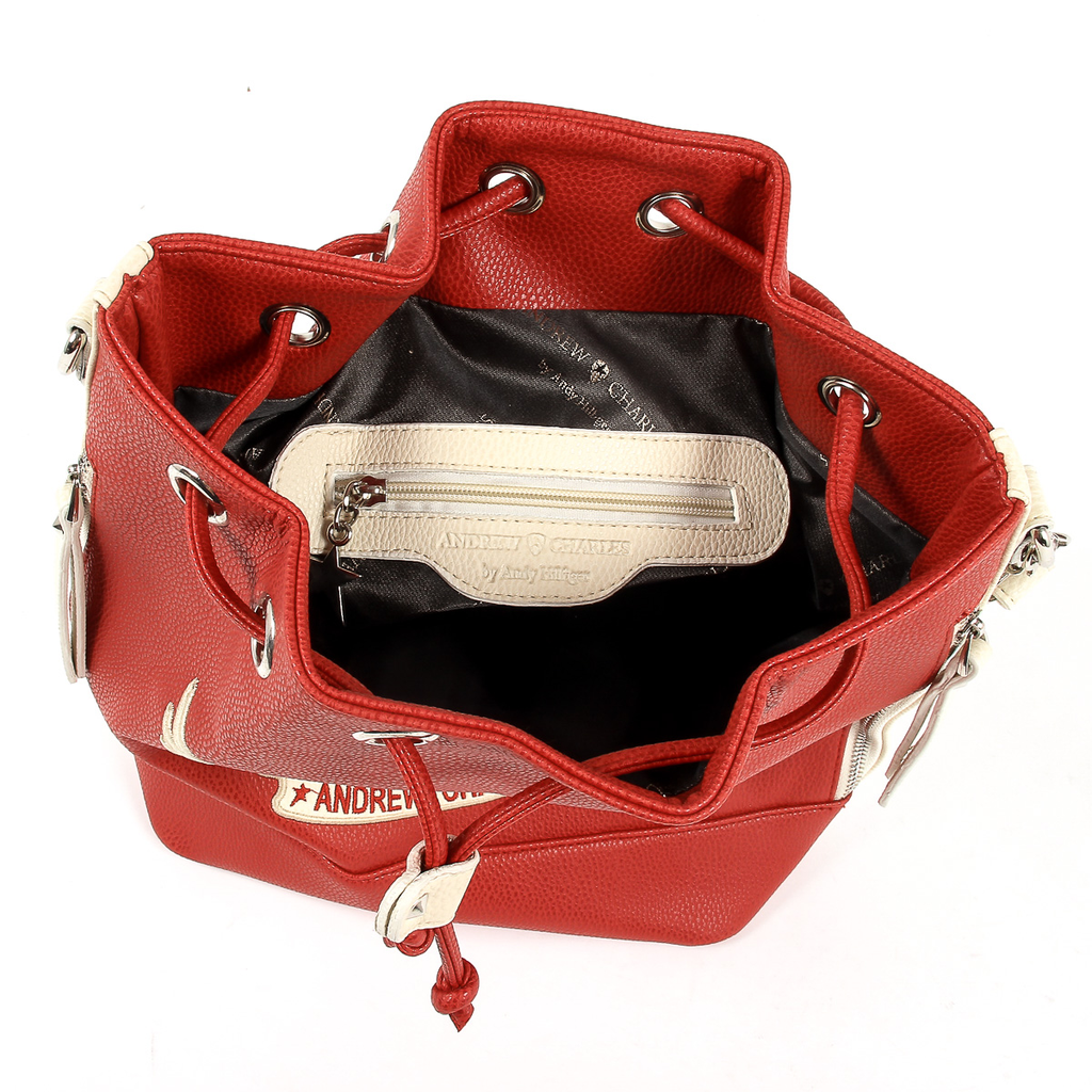 Bolso de mano para mujer Andrew Charles rojo LUCINDA