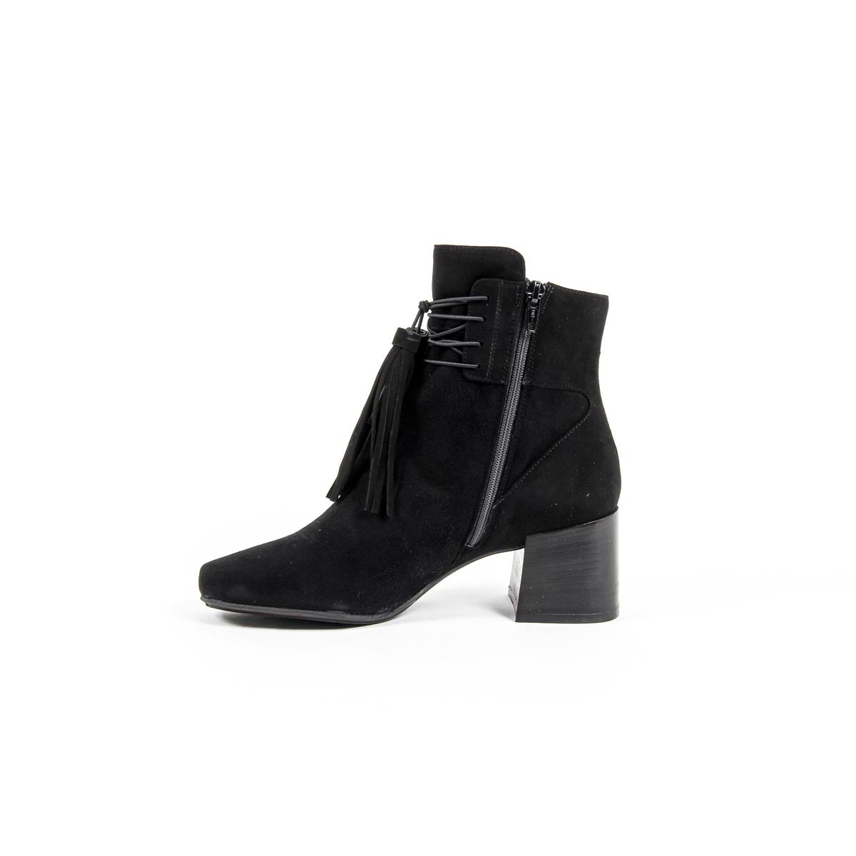 V 1969 Italia Botín de tacón para mujer B2482 CAMOSCIO NERO