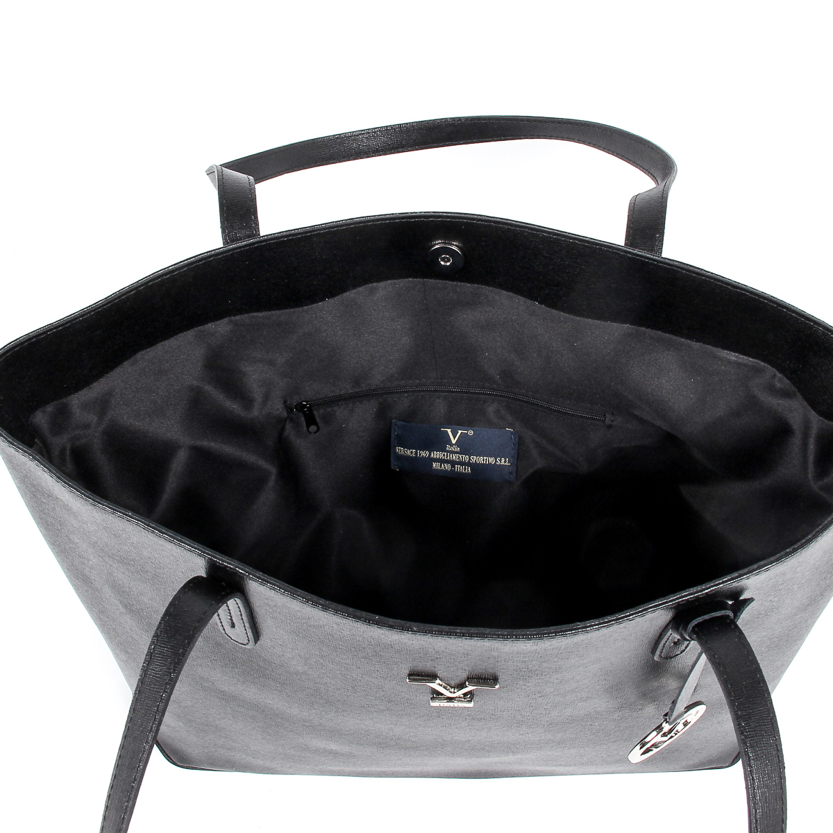 V 1969 Italia Womens Handbag Black VIENNA