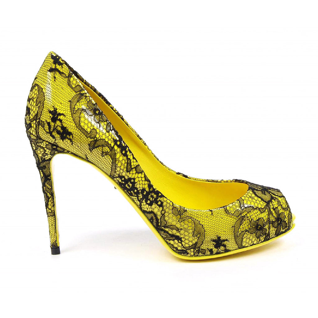 Dolce & Gabbana Bette C18992 AF255 8S830 - Zapatos de tacón con punta abierta y escote