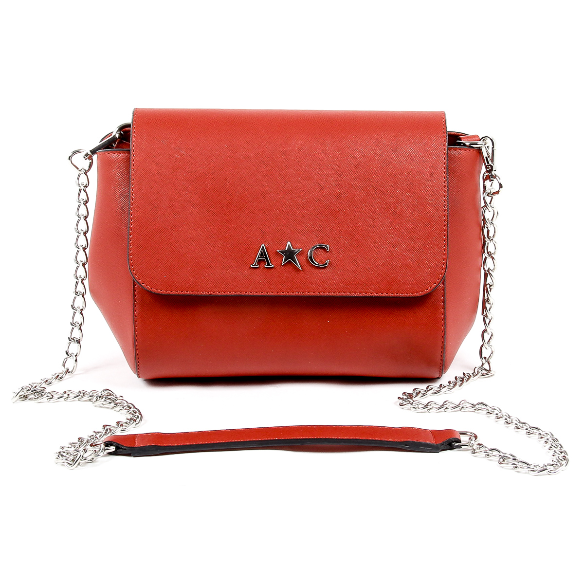 Andrew Charles Womens Handbag Red VERA