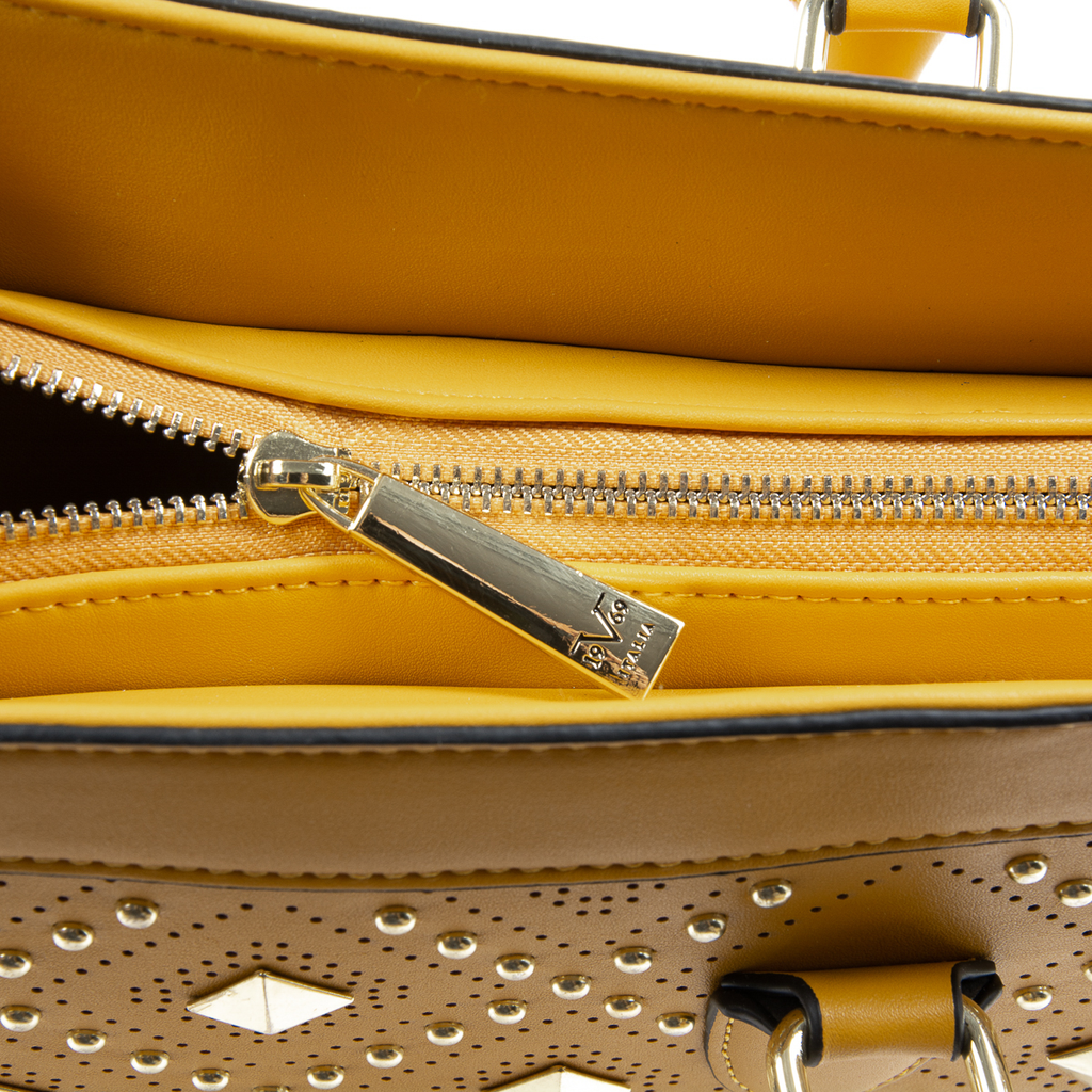 Bolso de mano para mujer V 1969 Italia amarillo ROBERTA