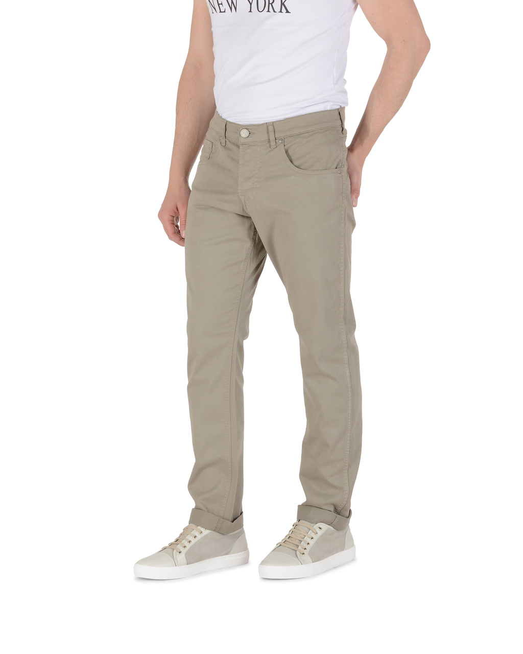 Andrew Charles Mens Trousers Regular Fit FRANK TAUPE