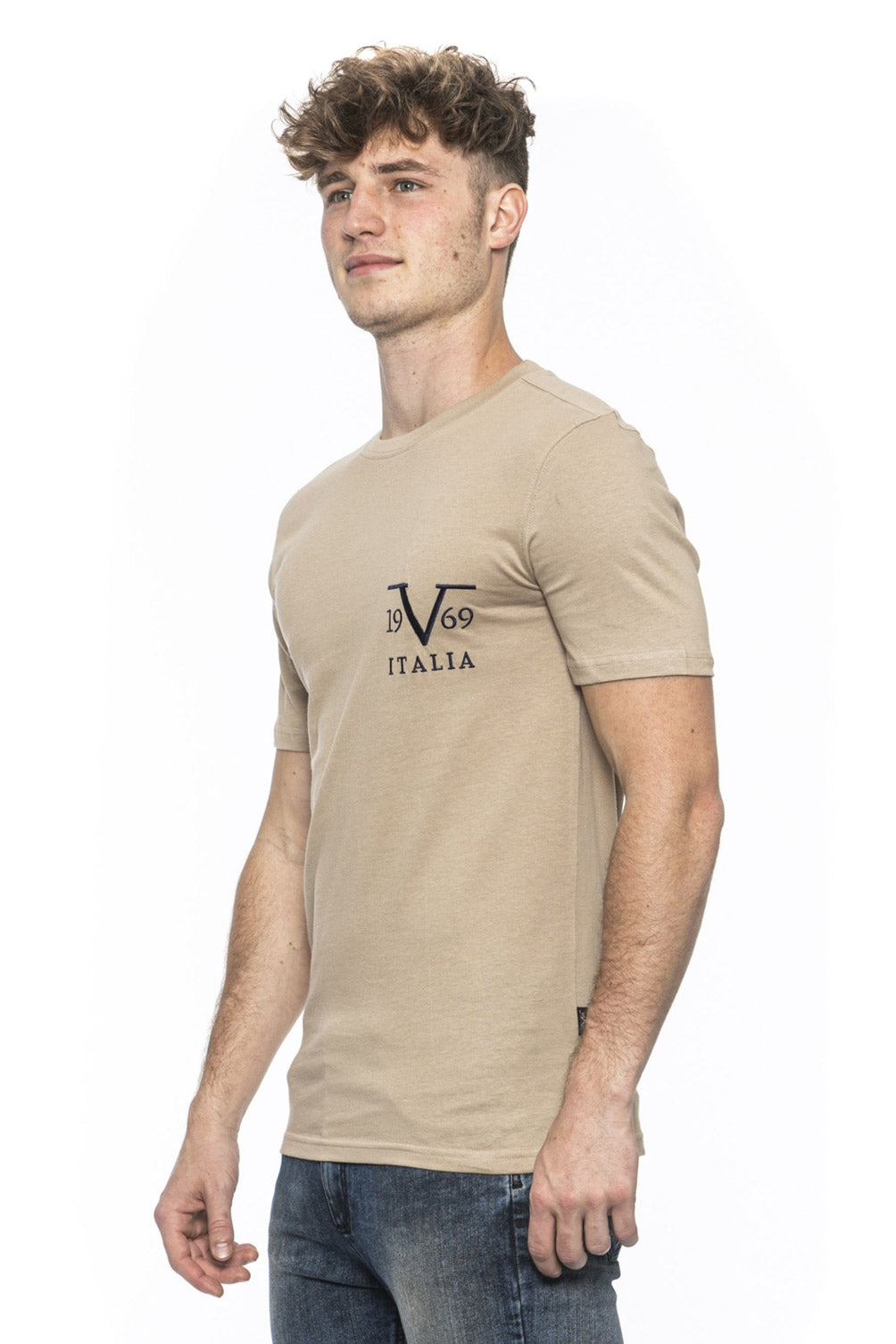 Camiseta para hombre 19V69 Italia Beige TROY BEIGE