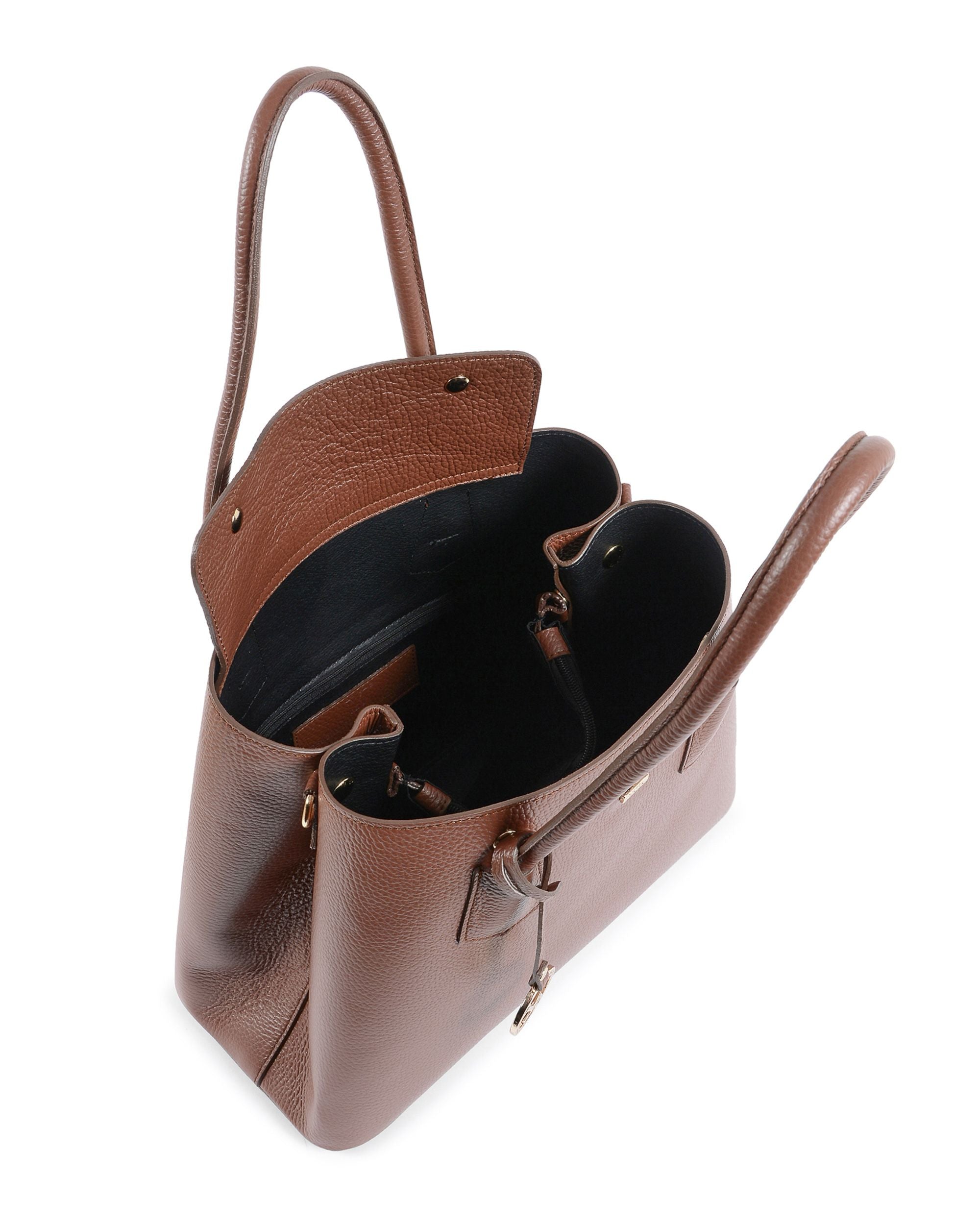V Italia Womens Handbag Dark Brown 10510 V2 DOLLARO BRUCIATO