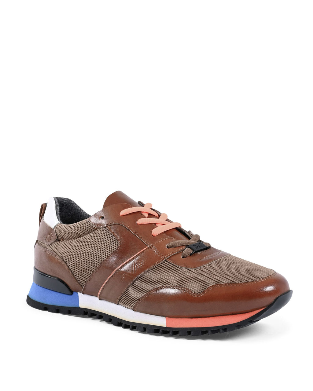 19V69 Italia Zapatillas de hombre marrones YO D392-2 TABACCO